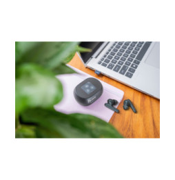 POLY Écouteurs noir charbon Voyager Free 60+ UC + adaptateur USB-C BT700 + étui de charge avec écran tactile (7Y8G4AA)