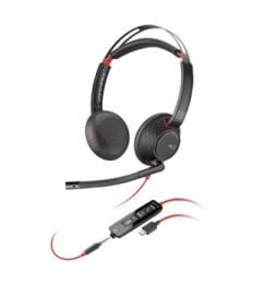 POLY Micro-casque Blackwire C5220 USB-C + câble commandes (lot) (805H3A6)