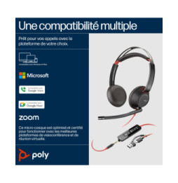 POLY Micro-casque Blackwire C5220 USB-C + câble de commande (805H3AA)