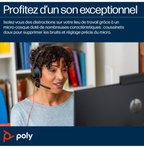 POLY Micro-casque Blackwire C5220 USB-C + câble de commande (805H3AA)