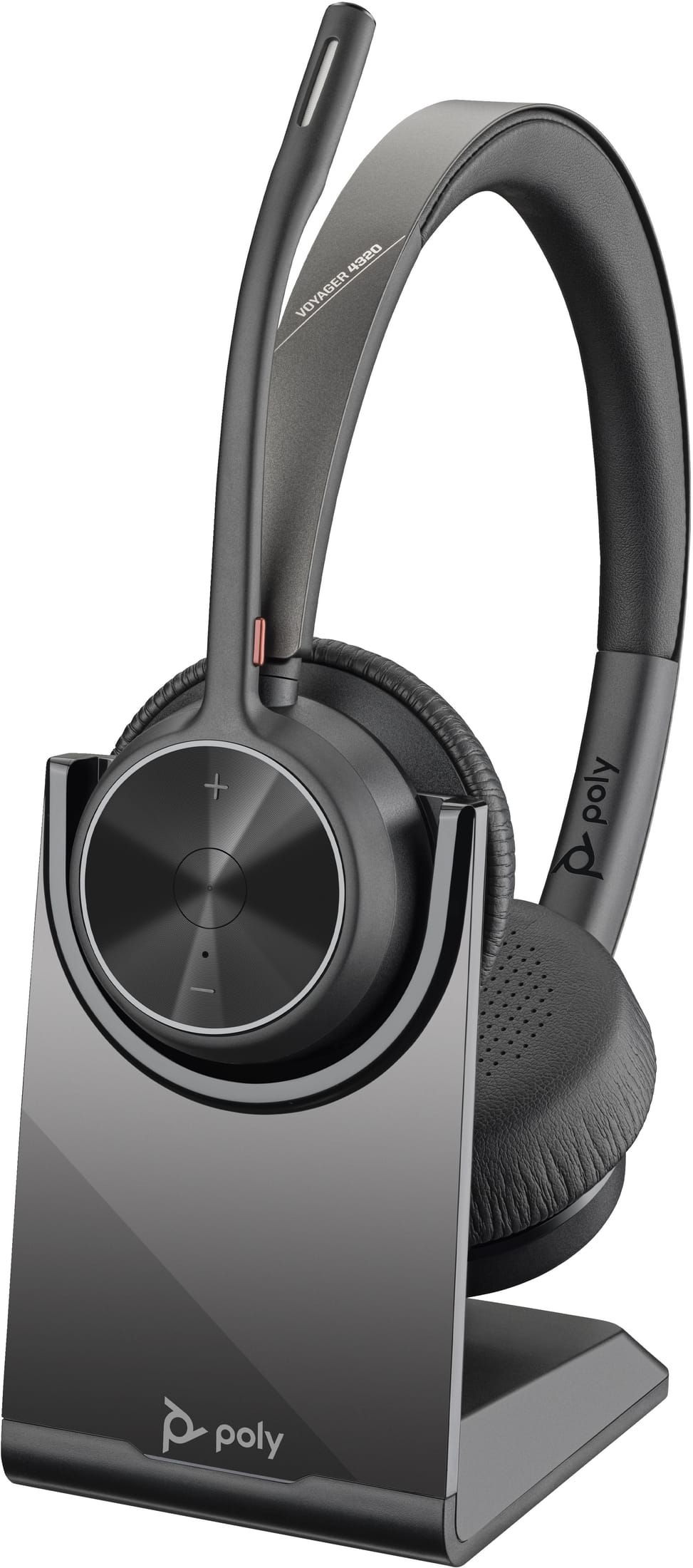 POLY Micro-casque stéréo USB-A Voyager 4320 UC + adaptateur USB-A BT700 + base de chargement (77Y99AA) — image 4