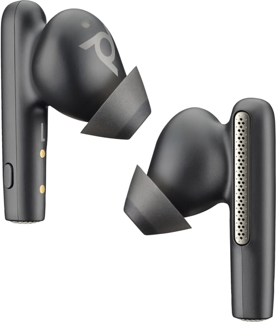 POLY Écouteurs noir charbon Voyager Free 60+ UC + adaptateur USB-C BT700 + étui de charge avec écran tactile (7Y8G4AA)