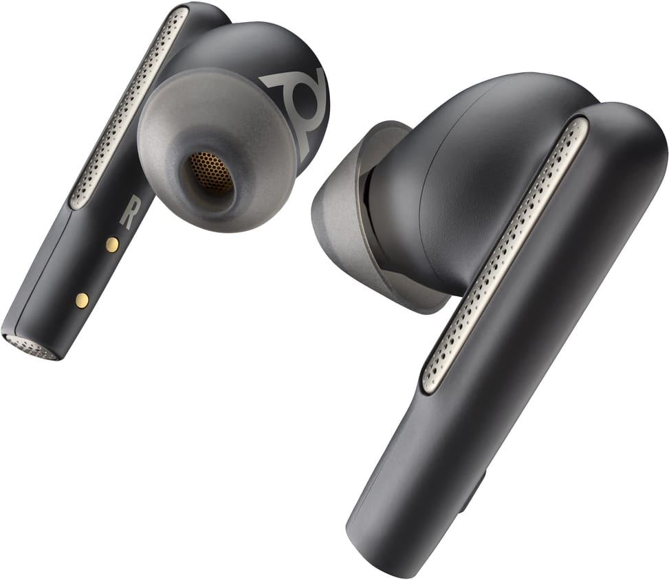 POLY Écouteurs noir charbon Voyager Free 60+ UC + adaptateur USB-C BT700 + étui de charge avec écran tactile (7Y8G4AA) — image 3