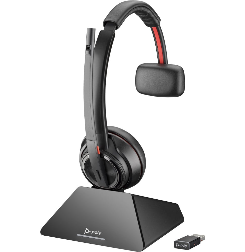 POLY Micro-casque Savi 8210-M Office DECT 1 880-1 900 MHz, une seule oreillette (8D3J8AA)
