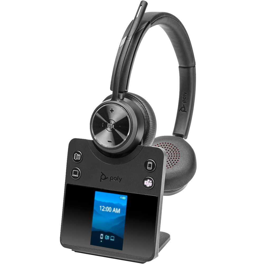 POLY Micro-casque Savi 7420 Office stéréo DECT 1 880-1 900 MHz certifié Microsoft Teams (8L574AA)