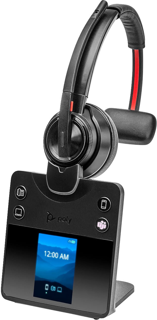 سماعة رأس بميكروفون أحادية الأذن POLY Savi 8410 Office DECT 1,880-1,900 MHz بشهادة Microsoft Teams (8L5A9AA) — صورة 1