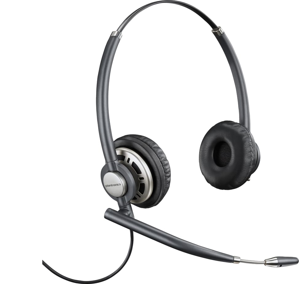 سماعة رأس بميكروفون ثنائية الأذن POLY EncorePro 720 + Quick Disconnect (8R707AA) — صورة 1