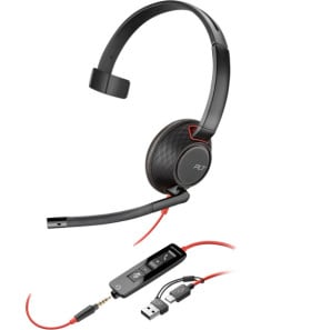 POLY Micro-casque monaural USB-C Blackwire 5210...