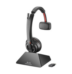POLY Micro-casque serre-tête Savi 8210 monaural DECT 1 880-1 900 Mhz + kit de chargement (8Y9C3AA)