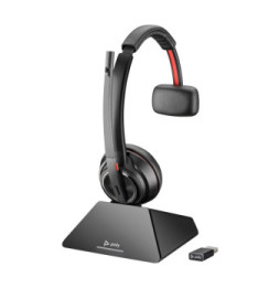 POLY Micro-casque serre-tête Savi 8220 stéréo DECT 1 880-1 900 Mhz + kit de chargement (8Y9C4AA)