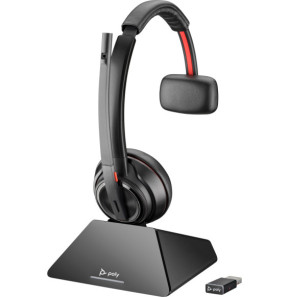 POLY Micro-casque serre-tête Savi 8220 stéréo DECT 1 880-1 900 Mhz + kit de chargement (8Y9C4AA)