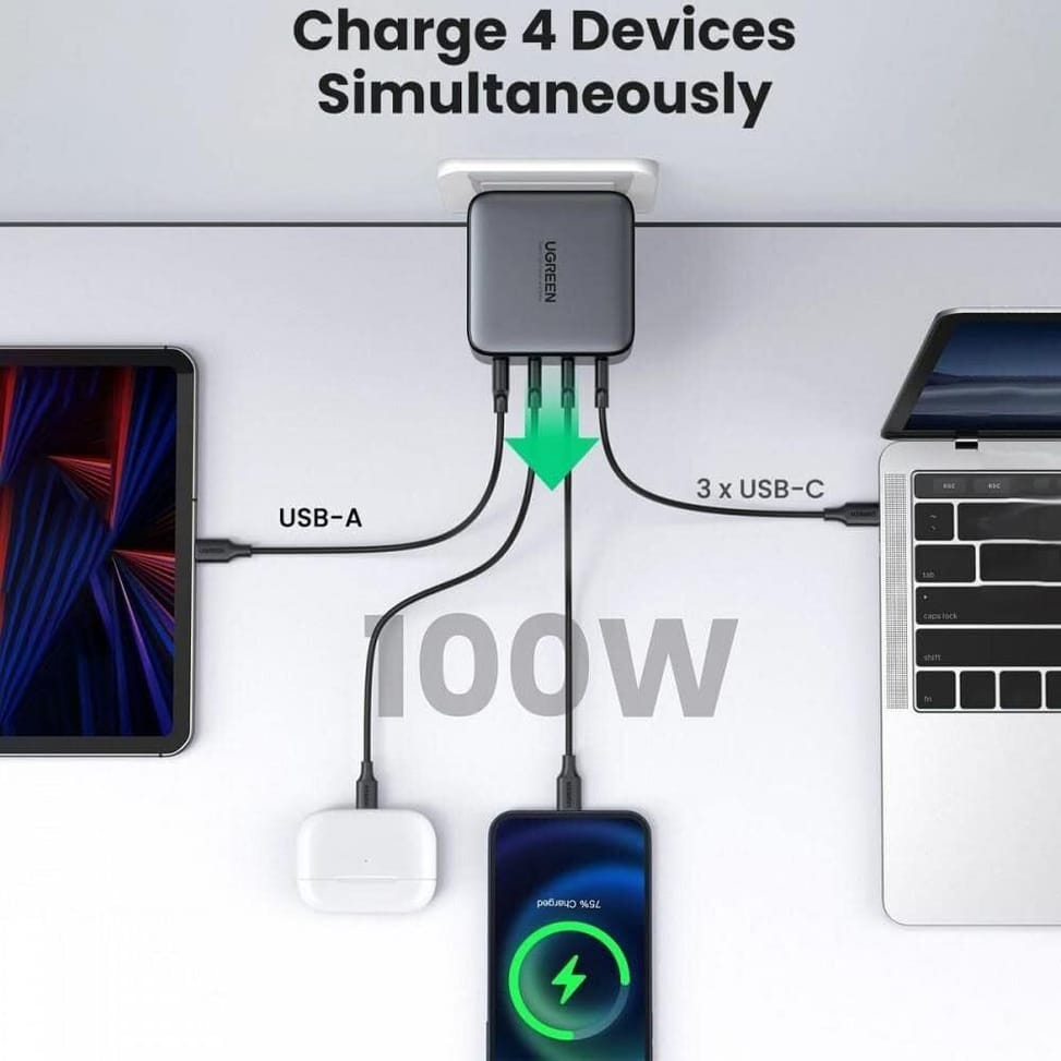 Chargeur Ugreen Nexode rapid 4 ports USB-C 100W (40747) — image 6