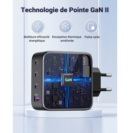 Chargeur Ugreen Nexode rapid 4 ports USB-C 100W (40747)