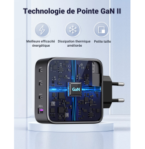 Chargeur Ugreen Nexode rapid 4 ports USB-C 100W (40747)