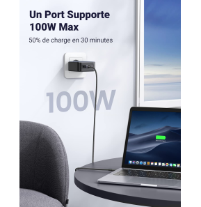 Chargeur Ugreen Nexode rapid 4 ports USB-C 100W (40747)