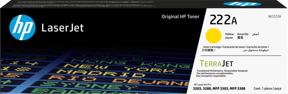 HP 222A Jaune (W2222A) - Toner HP LaserJet d'origine