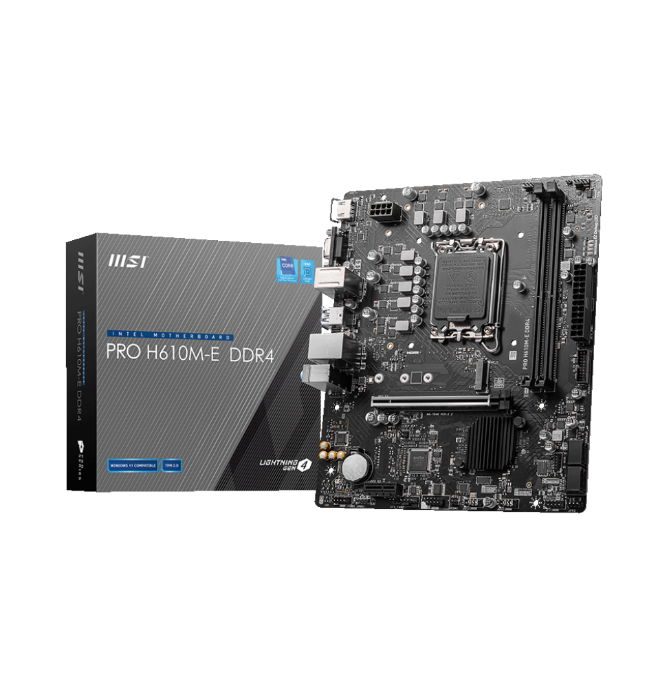 Carte Mère Intel MSI PRO H610M-E DDR4 (911-7D48-038)