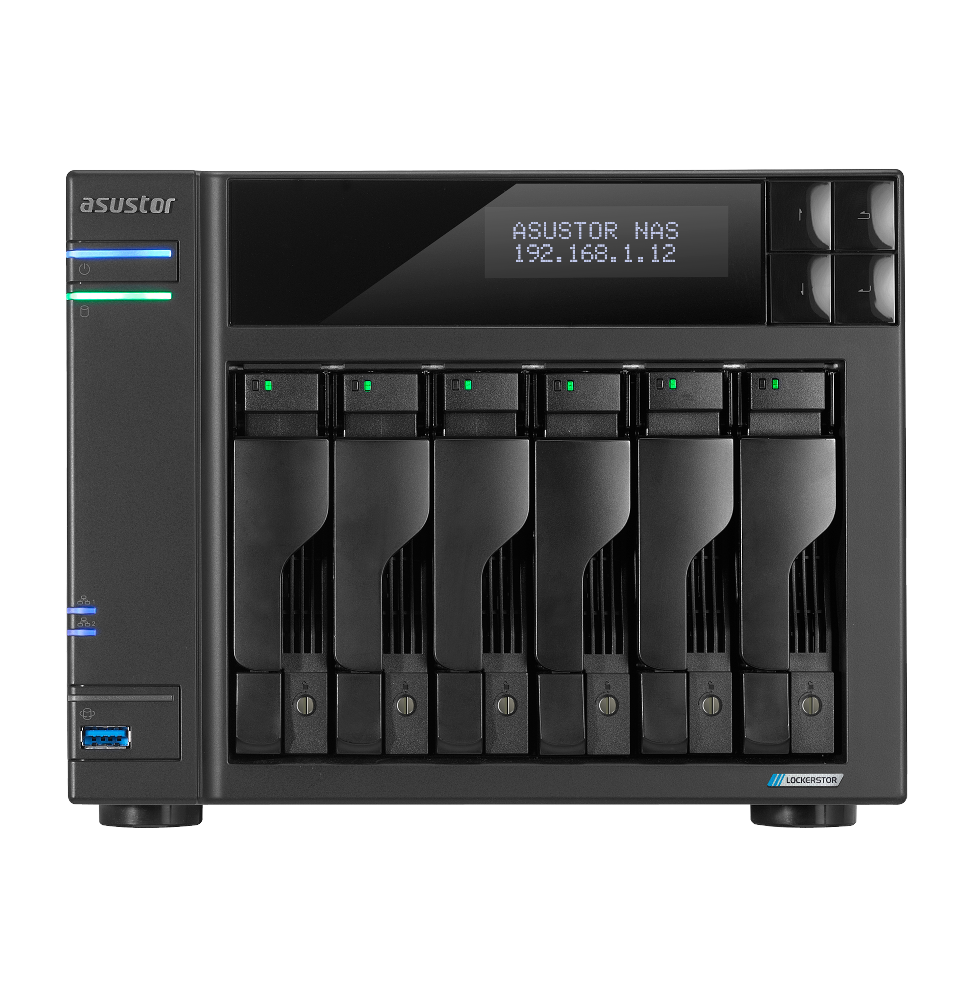 Serveur NAS 6 baies Asustor Lockerstor 6 Gen2 (AS6706T)