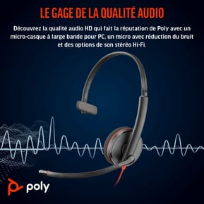 POLY Micro-casque Blackwire 3210 monaural USB-C + adaptateur USB-C/A (8X214AA) — image 6