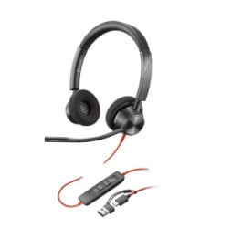 POLY Micro-casque Blackwire 3320 stéréo USB-C + adaptateur USB-C/A (8X219AA)