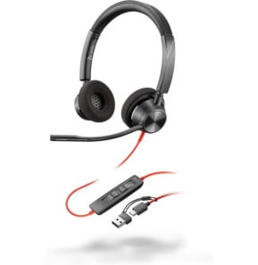 POLY Micro-casque Blackwire 3320 stéréo USB-C + adaptateur USB-C/A (8X219AA)