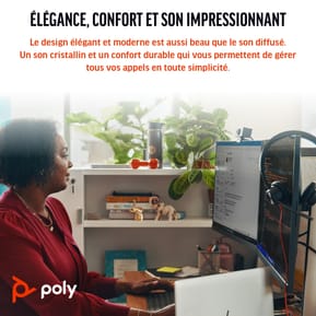 POLY Micro-casque Blackwire 3320 stéréo USB-C + adaptateur USB-C/A (8X219AA) — image 5