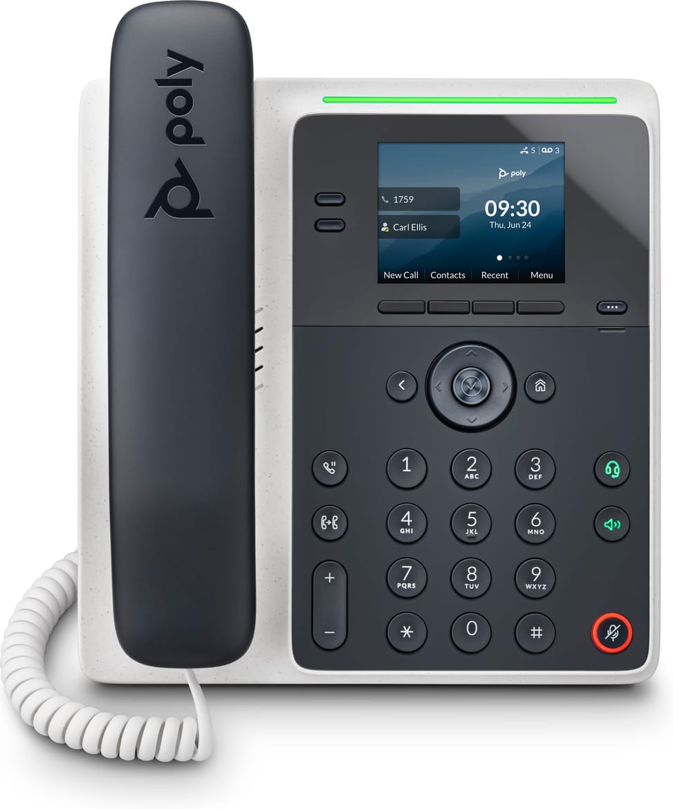هاتف IP POLY Edge E100 متوافق مع PoE (82M86AA) — صورة 1