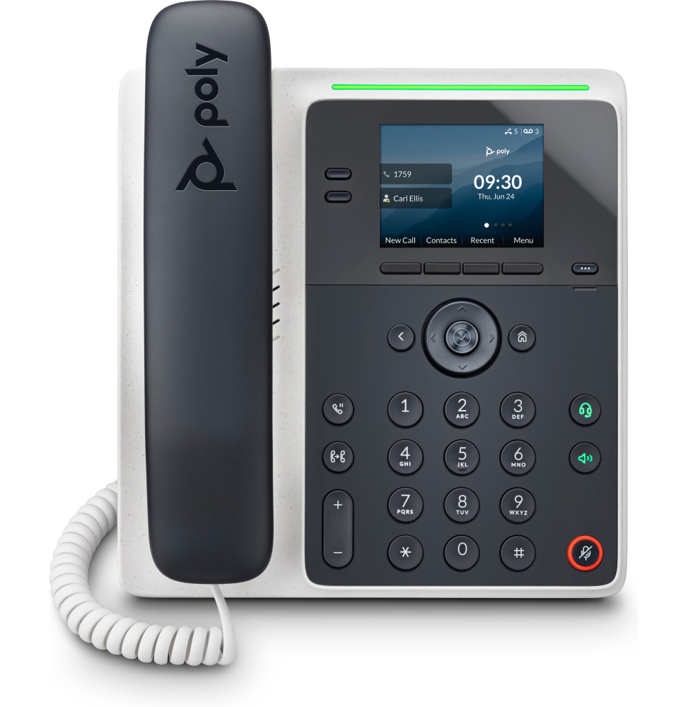 POLY Téléphone IP Edge E100 compatible PoE Téléphone IP Poly Edge E100 compatible PoE  (82M86AA)