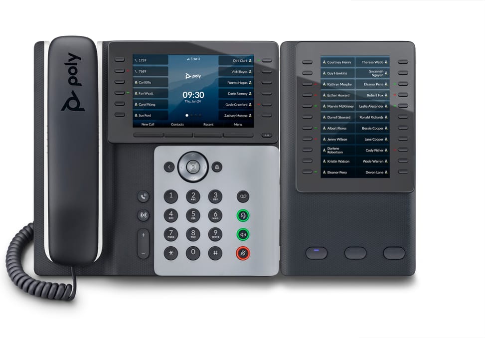 POLY Téléphone IP Edge E500 compatible PoE Téléphone IP Poly Edge E500 compatible PoE  (82M94AA) — image 1