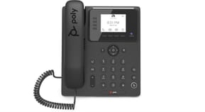 POLY Téléphone multimédia professionnel CCX 350 pour Microsoft Teams et compatible PoE (848Z7AA)