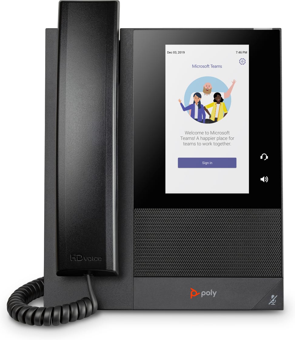 هاتف وسائط متعددة احترافي POLY CCX 400 لـ Microsoft Teams ومتوافق مع PoE (848Z8AA) — صورة 1