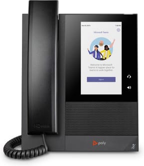 POLY Téléphone multimédia professionnel CCX 400 pour Microsoft Teams et compatible PoE (848Z8AA)