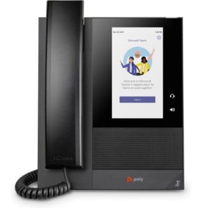 POLY Téléphone multimédia professionnel CCX 400 pour Microsoft Teams et compatible PoE (848Z8AA)