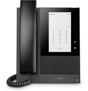 POLY Téléphone multimédia professionnel CCX 400 pour Microsoft Teams et compatible PoE (848Z8AA)