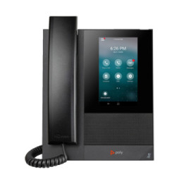 POLY Téléphone multimédia professionnel CCX 400 avec Open SIP et compatible PoE (849A1AA)
