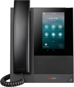 POLY Téléphone multimédia professionnel CCX 400 avec Open SIP et compatible PoE (849A1AA)