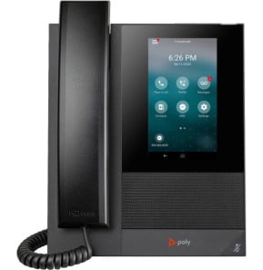 POLY Téléphone multimédia professionnel CCX 400 avec Open SIP et compatible PoE (849A1AA)