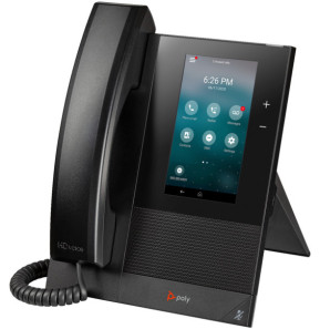 POLY Téléphone multimédia professionnel CCX 400 avec Open SIP et compatible PoE (849A1AA)
