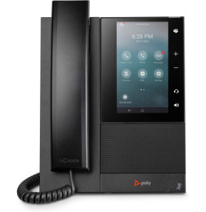 POLY Téléphone multimédia professionnel CCX 505 avec Open SIP et compatible PoE (82Z82AA)