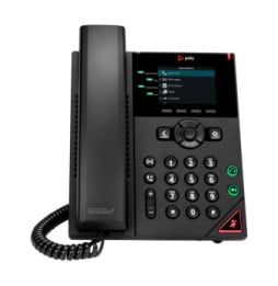 POLY Téléphone IP VVX 250 à 4 lignes et compatible PoE Téléphone IP Poly VVX 250 à 4 lignes et compatible PoE  (89B62AA)