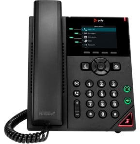 POLY Téléphone IP VVX 250 à 4 lignes et compatible PoE Téléphone IP Poly VVX 250 à 4 lignes et compatible PoE  (89B62AA)