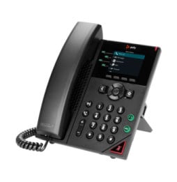 POLY Téléphone IP VVX 250 à 4 lignes et compatible PoE Téléphone IP Poly VVX 250 à 4 lignes et compatible PoE  (89B62AA)