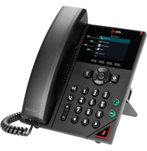POLY Téléphone IP VVX 250 à 4 lignes et compatible PoE Téléphone IP Poly VVX 250 à 4 lignes et compatible PoE  (89B62AA)