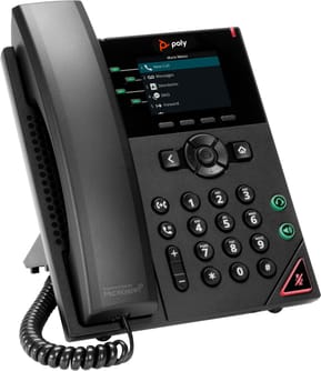 POLY Téléphone IP VVX 250 à 4 lignes et compatible PoE Téléphone IP Poly VVX 250 à 4 lignes et compatible PoE (89B62AA) — image 3