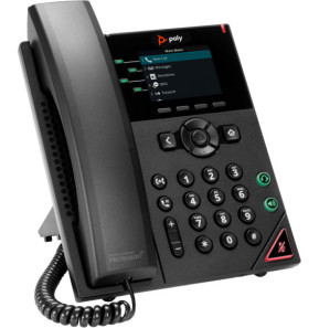 POLY Téléphone IP VVX 250 à 4 lignes et compatible PoE Téléphone IP Poly VVX 250 à 4 lignes et compatible PoE  (89B62AA)
