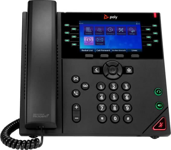 POLY Téléphone IP OBi VVX 450 à 12 lignes et compatible PoE (89B60AA)