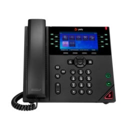 POLY Téléphone IP OBi VVX 450 à 12 lignes et compatible PoE avec module d’alimentation (89K71AA)