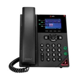 POLY Téléphone IP OBi VVX 250 à 4 lignes et compatible PoE avec module d’alimentation (89K69AA)