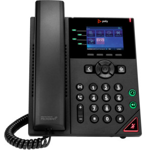 POLY Téléphone IP OBi VVX 250 à 4 lignes et compatible PoE avec module d’alimentation (89K69AA)