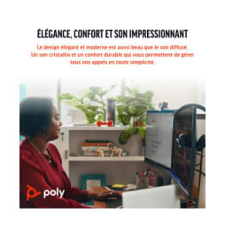 POLY Micro-casque Blackwire 3310 monaural USB-C + adaptateur USB-C/A (8X215AA)